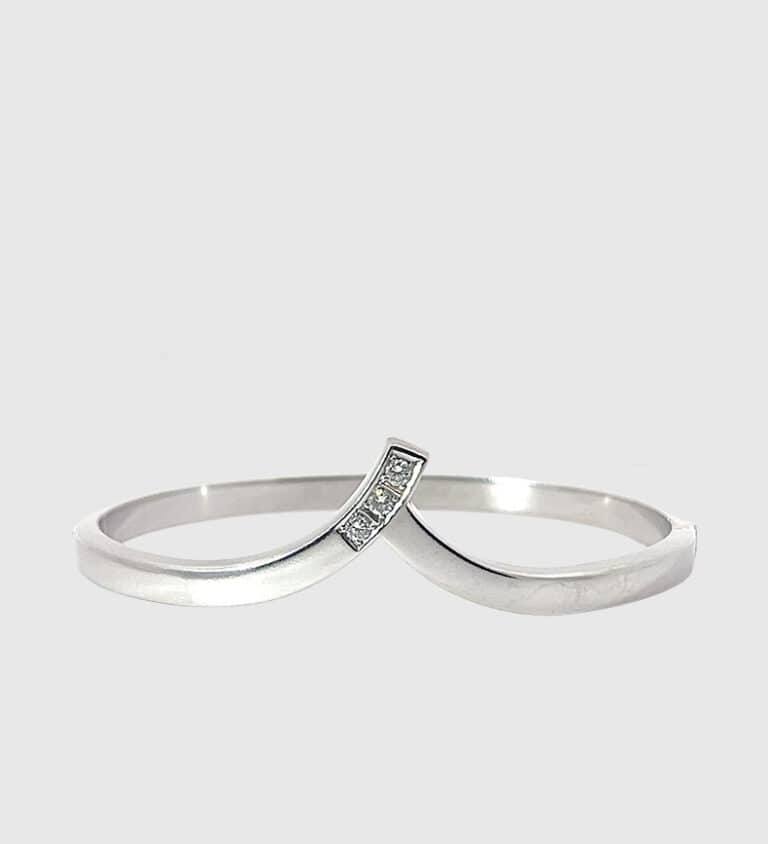 White Gold Diamonds Armband Vintage