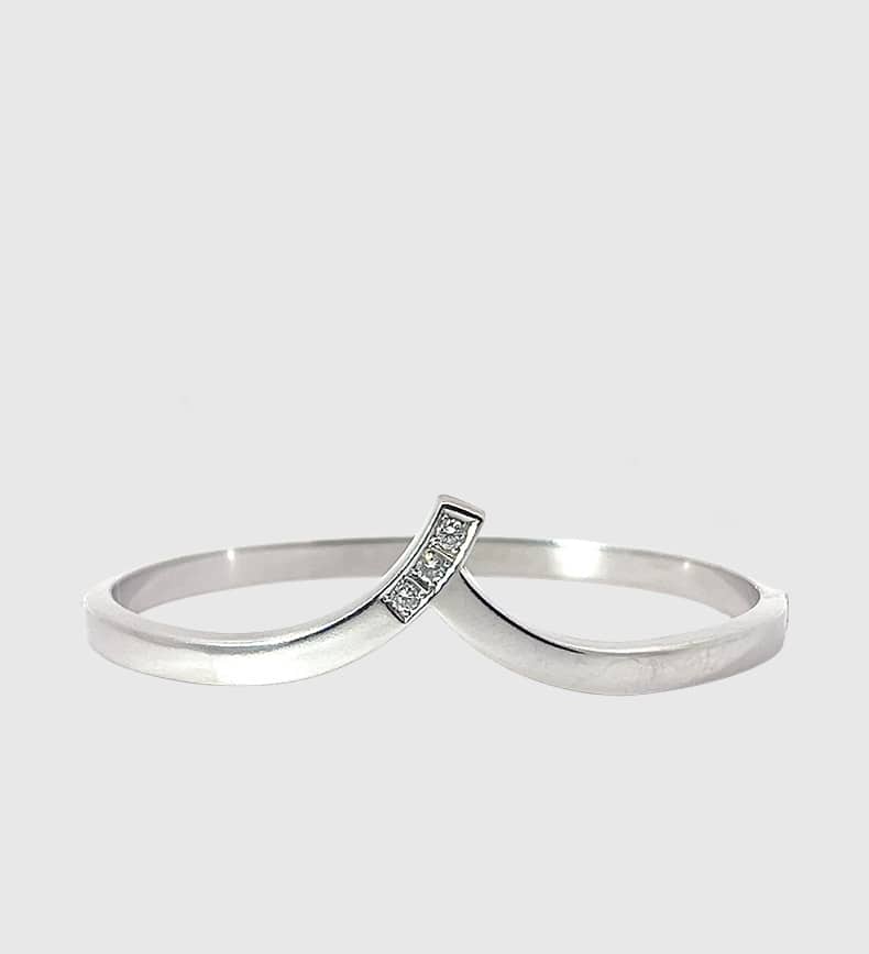 White Gold Diamonds Armband Vintage