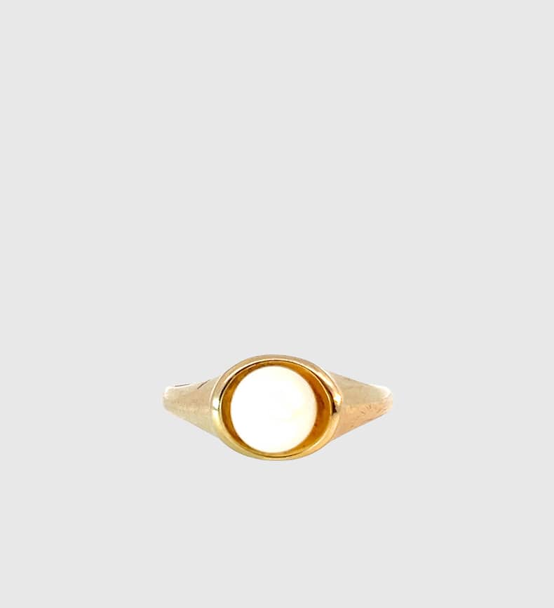 Gold Pearl Ring